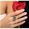 Image 2 : 14KT White Gold 2.50ct Emerald and Diamond Ring