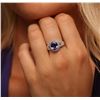 Image 2 : 14KT White Gold 2.42ct Tanzanite and Diamond Ring