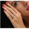 Image 2 : 14KT White Gold 1.56ctw Diamond Ring