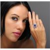 Image 1 : 18KT White Gold 7.61ct Tanzanite and Diamond Ring