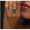 Image 5 : 14KT White Gold 2.61ct Emerald and Diamond Ring