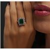 Image 6 : 14KT White Gold 2.61ct Emerald and Diamond Ring