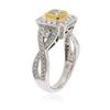 Image 6 : 18KT White and Yellow Gold 1.50ctw Diamond Ring