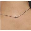 Image 5 : 14KT White Gold 1.10ctw Diamond Pendant With Chain