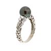 Image 7 : 14KT White Gold Pearl Ring
