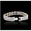 Image 7 : 14KT White Gold 0.52ctw Diamond Bracelet