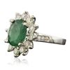 Image 4 : 14KT White Gold 2.80ct Emerald and Diamond Ring