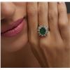 Image 6 : 14KT White Gold 2.80ct Emerald and Diamond Ring