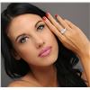 Image 2 : 14KT White Gold 3.36ctw Diamond Ring