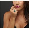Image 5 : 14KT White Gold 6.03ct Emerald and Diamond Ring