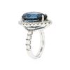 Image 6 : 14KT White Gold 15.46ct Topaz and Diamond Ring