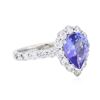 Image 4 : 14KT White Gold 3.42ct Tanzanite and Diamond Ring