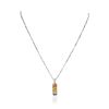 Image 3 : 14KT White Gold 1.77ct Yellow Sapphire and Pendant With Chain