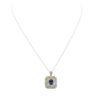 Image 3 : 14KT Yellow Gold 2.01ct Tanzanite and Diamond Pendant with Chain