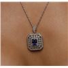 Image 5 : 14KT Yellow Gold 2.01ct Tanzanite and Diamond Pendant with Chain
