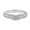 Image 3 : 18KT White Gold 0.39ctw Diamond Ring