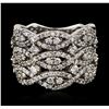 Image 3 : 14KT White Gold 1.50ctw Diamond Ring