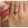 Image 3 : 14KT White Gold 0.81ctw Diamond Ring
