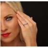 Image 5 : 14KT White Gold 0.82ctw Cushion Cut Diamond Ring