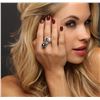 Image 2 : 14KT White Gold Pearl and Diamond Ring