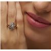 Image 1 : 10KT Two-Tone Gold 0.08ctw Diamond Ring