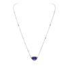 Image 3 : 14KT White Gold 5.52ct Tanzanite and Diamond Necklace