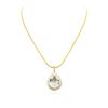 Image 3 : 14KT Yellow Gold GIA Certified 20.50ct Aquamarine and Diamond Pendant With Chain
