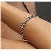 Image 6 : 14KT White Gold 1.72ctw Multi Gemstone Bracelet