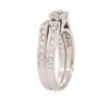 Image 7 : 18KT White Gold 1.13ctw Diamond Wedding Set