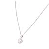 Image 7 : 14KT White Gold 0.92ctw Diamond Pendant With Chain