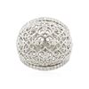 Image 3 : 14KT White Gold 0.71ctw Diamond Ring