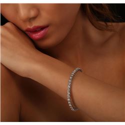 14KT White Gold 4.47ctw Diamond Bracelet