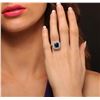 Image 1 : 14KT White Gold 3.03ct Sapphire and Diamond Ring