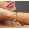 Image 2 : 22KT Two-Tone Gold Fancy Bangle Bracelets