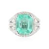 Image 3 : 14KT White Gold 5.58ct Emerald and Diamond Ring