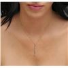 Image 5 : 14KT Yellow Gold 0.30ctw Baguette Diamond Pendant With Chain