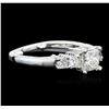 Image 2 : 14KT White Gold 1.19ctw Diamond Ring