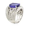 Image 6 : 14KT White Gold 5.56ct Tanzanite and Diamond Ring