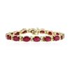 Image 3 : 14KT Yellow Gold 16.16ctw Ruby and Diamond Bracelet