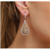 Image 1 : 14KT Two-Tone Gold 4.47ctw Diamond Earrings