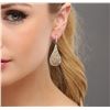 Image 2 : 14KT Two-Tone Gold 4.47ctw Diamond Earrings