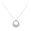 Image 3 : 14KT White Gold 3.14ctw Diamond Pendant With Chain