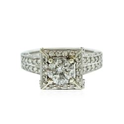 18KT White Gold 2.45ctw Brilliant Cut Diamond Ring