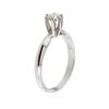 Image 7 : 14KT White Gold 0.41ct Round Diamond Solitaire Ring