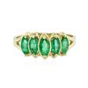 Image 3 : 14KT Yellow Gold 0.86ctw Emerald Ring