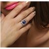 Image 5 : 18KT White Gold 4.13ct Tanzanite and Diamond Ring