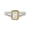 Image 1 : 18KT Two-Tone Gold 0.93ctw Diamond Ring