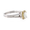 Image 2 : 18KT Two-Tone Gold 0.93ctw Diamond Ring