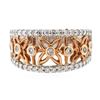 Image 3 : 14KT Two-Tone Gold 0.50ctw Diamond Ring