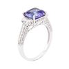Image 7 : 14KT White Gold 3.02ct Tanzanite and Diamond Ring